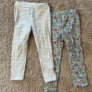 Baby Gap printed leggings bundle 4T
